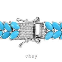 Bracelet en Turquoise Sleeping Beauty naturelle en argent sterling 925, taille 8 Ct 16.5