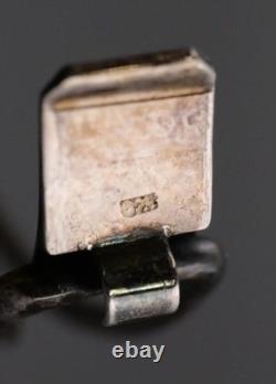 Bracelet en ambre vintage en argent sterling style Art Nouveau en filigrane