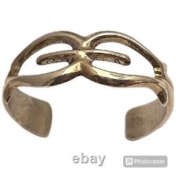 Bracelet en argent sterling NAVAJO NATIVE AMERICAN VINTAGE envoûtant