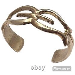 Bracelet en argent sterling NAVAJO NATIVE AMERICAN VINTAGE envoûtant