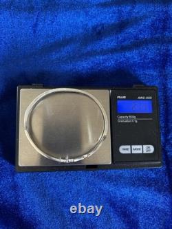 Bracelet en argent sterling vintage avec incrustation de lapis et design d'ailes d'aigle