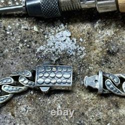 Bracelet en chaîne cubaine en argent sterling 925 solide