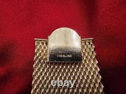 Bracelet flexible en argent moderniste élégant vintage 7