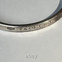 Bracelet jonc Vintage Tiffany & Co en argent sterling 925 - 1837 - 1997