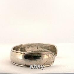 Bracelet jonc en argent sterling 925 de 6 largeurs classique vintage 29,3 g