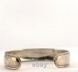 Bracelet jonc en argent sterling 925 de 6 largeurs classique vintage 29,3 g