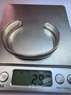 Bracelet jonc en argent sterling 925 de 6 largeurs classique vintage 29,3 g