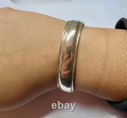 Bracelet jonc en argent sterling 925 de 6 largeurs classique vintage 29,3 g