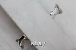 Bracelet jonc vintage en argent sterling 925 du Mexique 6,25 pouces style sud-ouest rétro