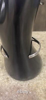 Bracelet manchette en argent sterling MOP Navajo amérindien vintage non signé