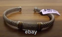 Bracelet vintage en argent massif 925, 16 grammes, taille femme 7 pouces