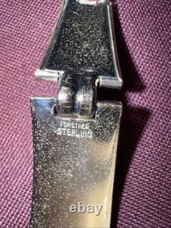 Bracelet vintage en argent sterling 925 Forstner 29g épais et lourd