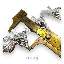 Bracelet vintage en argent sterling de Taxco, Mexique, avec liens en forme de feuilles de vigne - 7,5 - 0956