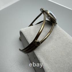 Bracelet vintage en argent sterling navajo et opale