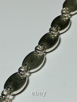Bracelet vintage en cabochon de pierres gemmes naturelles multi en argent sterling 925 MWS Mexique