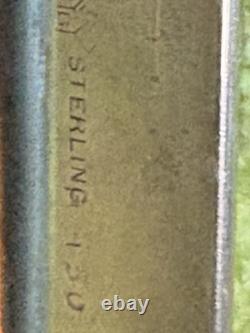 Bretelles de serviette en argent sterling Vintage Rogers Lunt Bowlen Paire Modèle 450. 36,7g