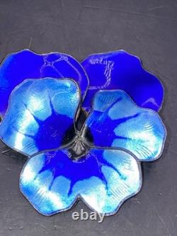 Broche émaillée vintage David Andersen en argent sterling, années 1960, bijoux vintage