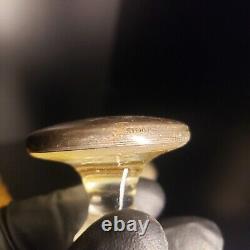 Brosses en argent sterling vintage avec bouchon en verre et poids. 925 294 grammes