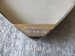 Cadre photo en forme de cœur en argent sterling de l'Italie par Tiffany & Co vintage