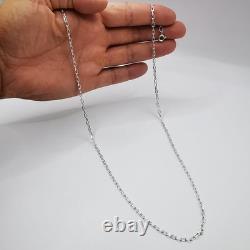 Chaîne de bijoux vintage magnifique, argent sterling 925, signée 12,37g