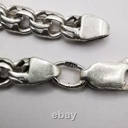 Chaîne de bijoux vintage magnifique, argent sterling 925, signée 22,65 grammes