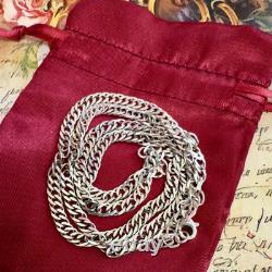 Chaîne en argent sterling 925 23 pouces 58 cm Belle et élégante ! #1752