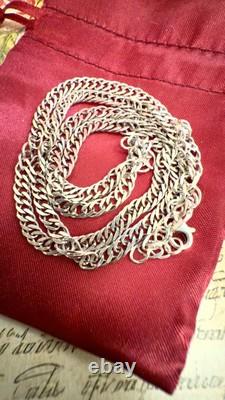 Chaîne en argent sterling 925 23 pouces 58 cm Belle et élégante ! #1752