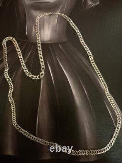 Chaîne en argent sterling 925 23 pouces 58 cm Belle et élégante ! #1752