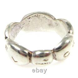 Chanel CC Logos Bague Argent Sv925 Taille 6 Accessoires Vintage 01648