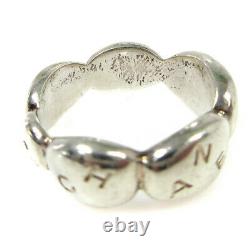 Chanel CC Logos Bague Argent Sv925 Taille 6 Accessoires Vintage 01648