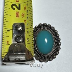 Collier Boîte à Pilules Vintage Antique en Onyx et Argent Sterling Signé par le Designer