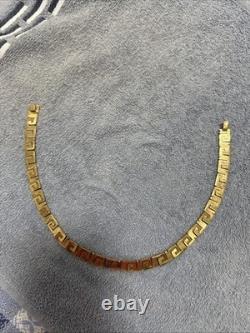 Collier Choker Vintage en Argent Sterling Mexicain 925 Plaqué Or