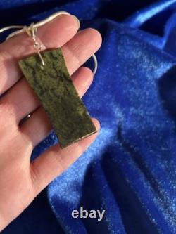 Collier Pendentif Amérindien en Argent Sterling Vintage Multi-Pierre 22in