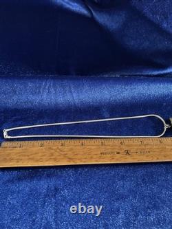 Collier Pendentif Amérindien en Argent Sterling Vintage Multi-Pierre 22in