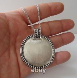 Collier Pendentif au Design Vintage 6,50 Ct de Diamants Simulés / Argent Sterling 925