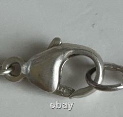 Collier Pendentif en Argent Sterling Vintage avec Turquoise 1.5 Style Sud-Ouest 23g