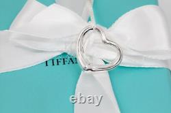 Collier Vintage Cœur Ouvert Medium 22mm Pendentif Tiffany & Co. Elsa Peretti