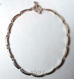 Collier Vintage Fabriqué au Mexique, Lourd pour Hommes en Argent Sterling 925, 103,6 Grammes