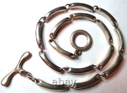 Collier Vintage Fabriqué au Mexique, Lourd pour Hommes en Argent Sterling 925, 103,6 Grammes