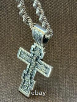 Collier Vintage Jésus Argent 925 Chaîne Pendentif Bijoux Amulette Femmes Hommes Mori