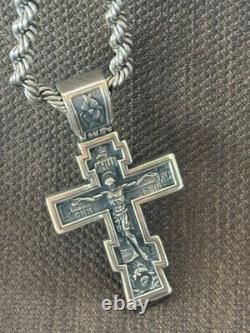 Collier Vintage Jésus Argent 925 Chaîne Pendentif Bijoux Amulette Femmes Hommes Mori