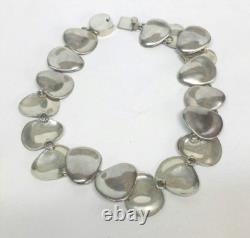 Collier Vintage en Argent Sterling 925 de 16'' avec Maillons Ronds et Ovales