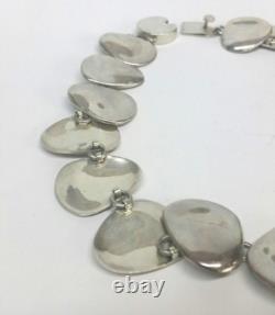 Collier Vintage en Argent Sterling 925 de 16'' avec Maillons Ronds et Ovales