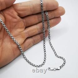 Collier chaîne de bijoux anciens en argent sterling 925 signé 11,71g