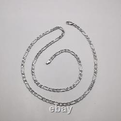 Collier chaîne en argent sterling 925 vintage magnifique, signé, 11,04 g