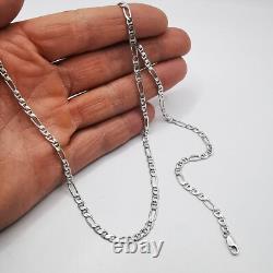 Collier chaîne en argent sterling 925 vintage magnifique, signé, 11,04 g