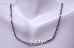 Collier d'Affirmation en Cristal avec Chaîne en Argent Sterling Vintage John Hardy 18