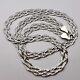 Collier De Chaîne En Argent Sterling 925 Vintage Pour Femmes Et Hommes Snake 14.5 Gr