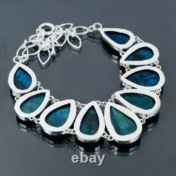 Collier en argent avec pierre de labradorite - Collier en argent sterling 925 avec labradorite