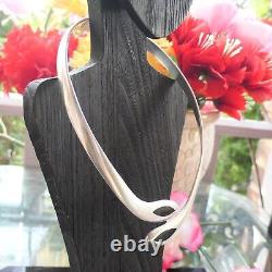 Collier en argent sterling 925 onyx lourd de 4 onces troy Vintage Taxco Mexique